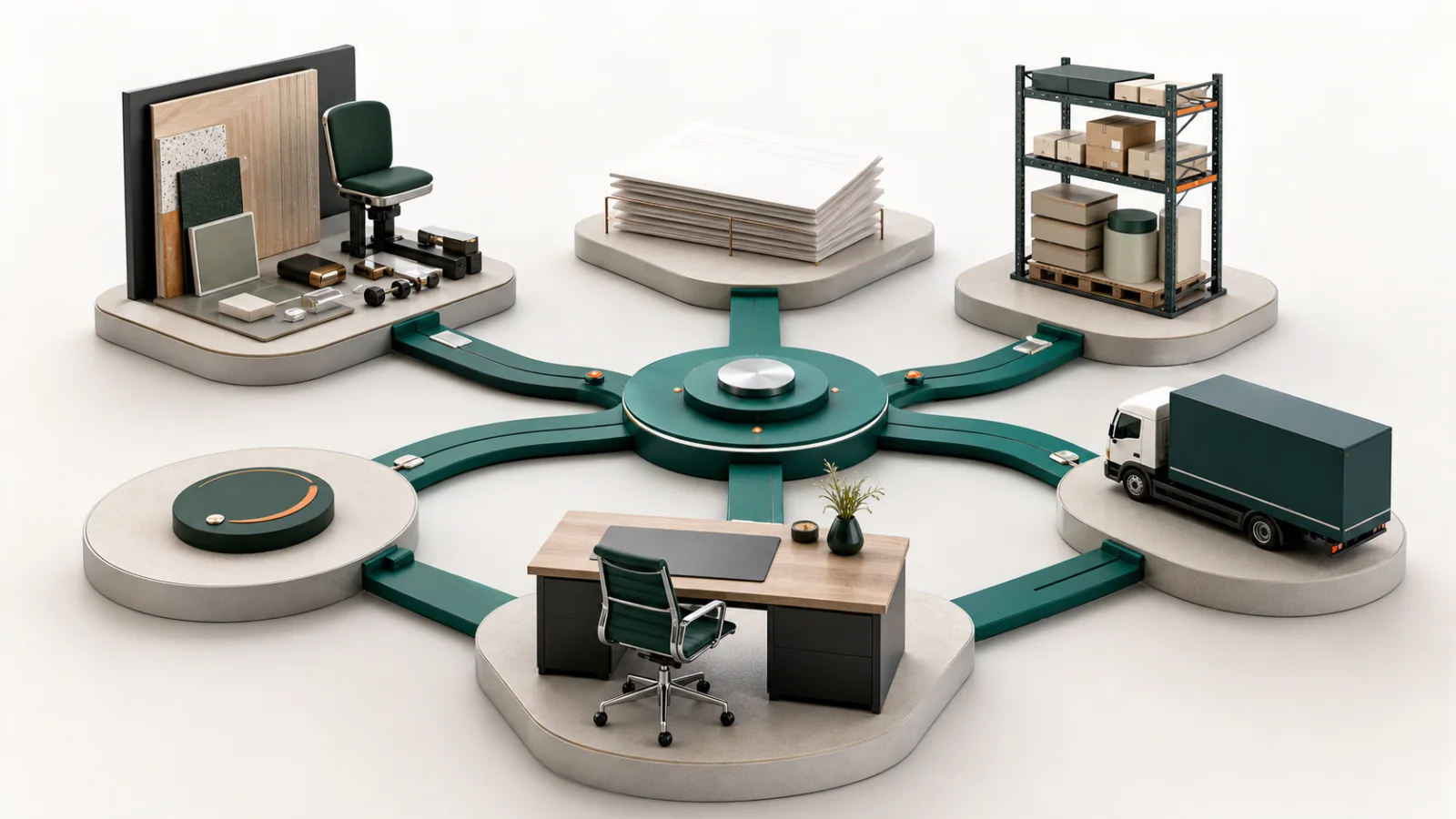 Illustration conceptuelle et non contractuelle d’un système CRM et ERP confidentiel