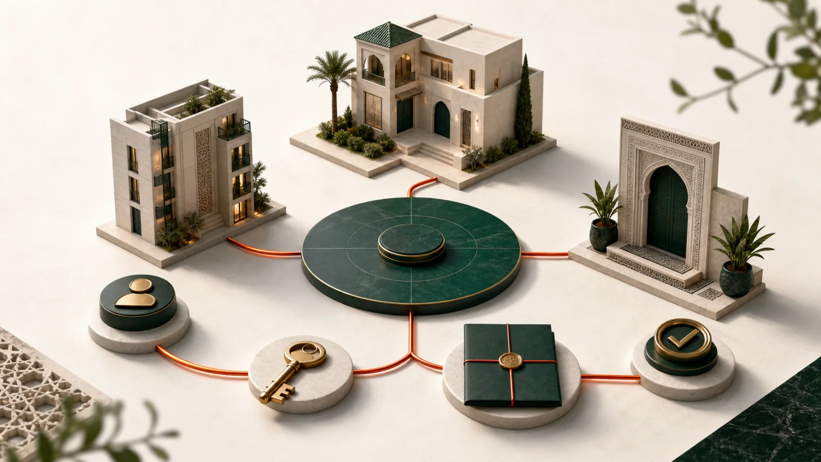 Illustration conceptuelle et non contractuelle d’un système privé de gestion immobilière